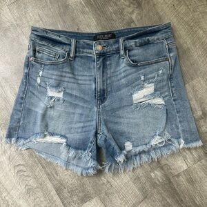 Judy Blue Lt. Live Again Distressed Shorts JB15201 Sz 30